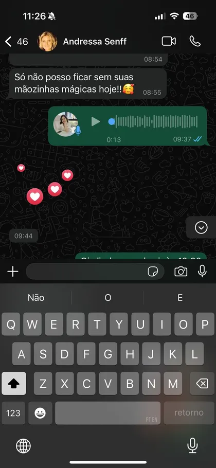 Depoimento da paciente Andressa Senff sobre tratamento corporal