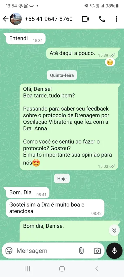 Depoimento da paciente Denise sobre tratamento de lipedema